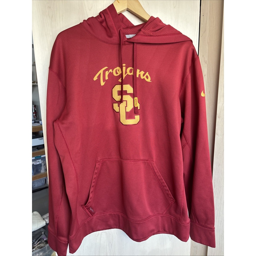 Nike USC Hoodie Trojans Mens Large Therma Fit University of Southern California
